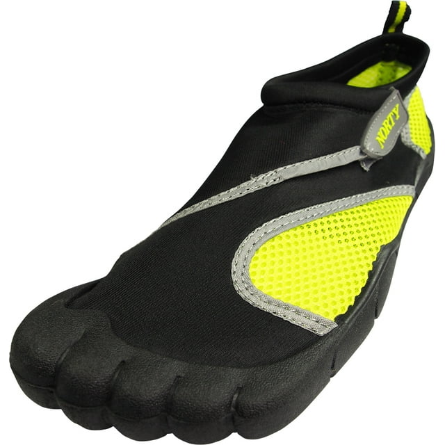 NORTY Mens Water Shoes Adult Male Surf Shoes Black Lime 11