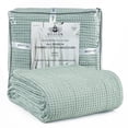 thumbnail image 1 of HILLFAIR 100% Combed Cotton Blanket&ndash; California King Size Bed Blankets Warm Soft All Season Breathable Lightweight Summer Waffle Weave Home Dec, 1 of 8