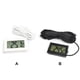 thumbnail image 4 of Matsuzay Termómetro digital Sonda 1M Sensor Humedad LCD 5V 12V Refrigerador de coche Incubadora Higrómetro Medidor Tanque de peces al aire Electrónica Negro, 4 of 6