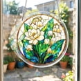 thumbnail image 4 of Darzheoy Stained Glass Window Hanging,Colorful Acrylic flowes Jigsaw Puzzles,Flowers of The Valley Suncatchers for Windows,Home Decor Gift for Puzzle Lovers or for Mother’s Day, 4 of 5