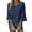 Navy, variant on LIZUOJUNF Womens 3/4 Sleeve Tops V Neck T Shirts Dressy Casual T Shirts, M