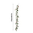 thumbnail image 3 of Garlands For Decoration Christmas,Greenery Decor Artificial Norfolk Pine Garland Christmas Decoration Photo Prop Hanging Ornament for Living Room Mantel Fireplace Front Door, with Berries, 3 of 8