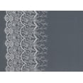 thumbnail image 2 of Zelouf Double Border Dot Glitter On Tulle  , Sewing, DIY, Crafts Fabric by the Yard, White/silver, 20 Yard, 2 of 2