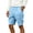 Sky Blue, variant on Mens Golf Shorts Flat Front Chino Elastic Waist Short Casual Dress Work Shorts with Pockets Sky Blue,XL