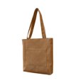 thumbnail image 1 of Bolso de mano de pana con cremallera, bolso de hombro, bolso de mano para mujer, bolso de compras de gran capacidad, bolso de mano con bolsillos, 1 of 6