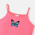 thumbnail image 4 of PatPat 2pcs Toddler Girl Butterfly Print Camisole and Shorts, 4 of 5