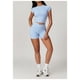 thumbnail image 4 of Conjuntos de entrenamiento for mujer, 2 piezas, sujetador deportivo, camiseta sin mangas, polainas de cintura alta, gimnasio, yoga, ropa activa, camiseta de entrenamiento for mujer, 4 of 7