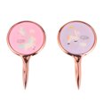 thumbnail image 1 of EeaseCA 2pcs Lovely Unicorn Pattern Handheld Mirror Portable Home Cosmetic Mirror, 1 of 7