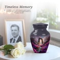 thumbnail image 6 of Petunia Keepsake Cremation Urn For Ashes Women - Small Funeral Urns For Male - Grey Mini Urn For Adult Female - Purple Urns For Human Ashes Female -3 Inch, 6 of 7