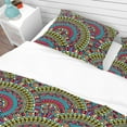 thumbnail image 4 of Designart 'Colorful Ethnicity Round Ornament' Bohemian & Eclectic Duvet Cover Set, 4 of 4
