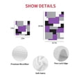 thumbnail image 6 of Purple Grey Black Geometric Dish Towels Set,Waffle Weave Kitchen Towels 3Pcs,Middle Century Art Abstract Aesthetics Microfiber Hair Face Bath Tea Towel Absorbent Cleaning Dish Cloths 12"x12", 6 of 7