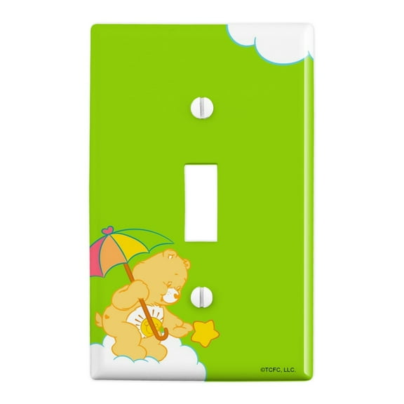 Care Bears Funshine Bear Plastic Wall Decor Toggle Light Switch Plate Cover