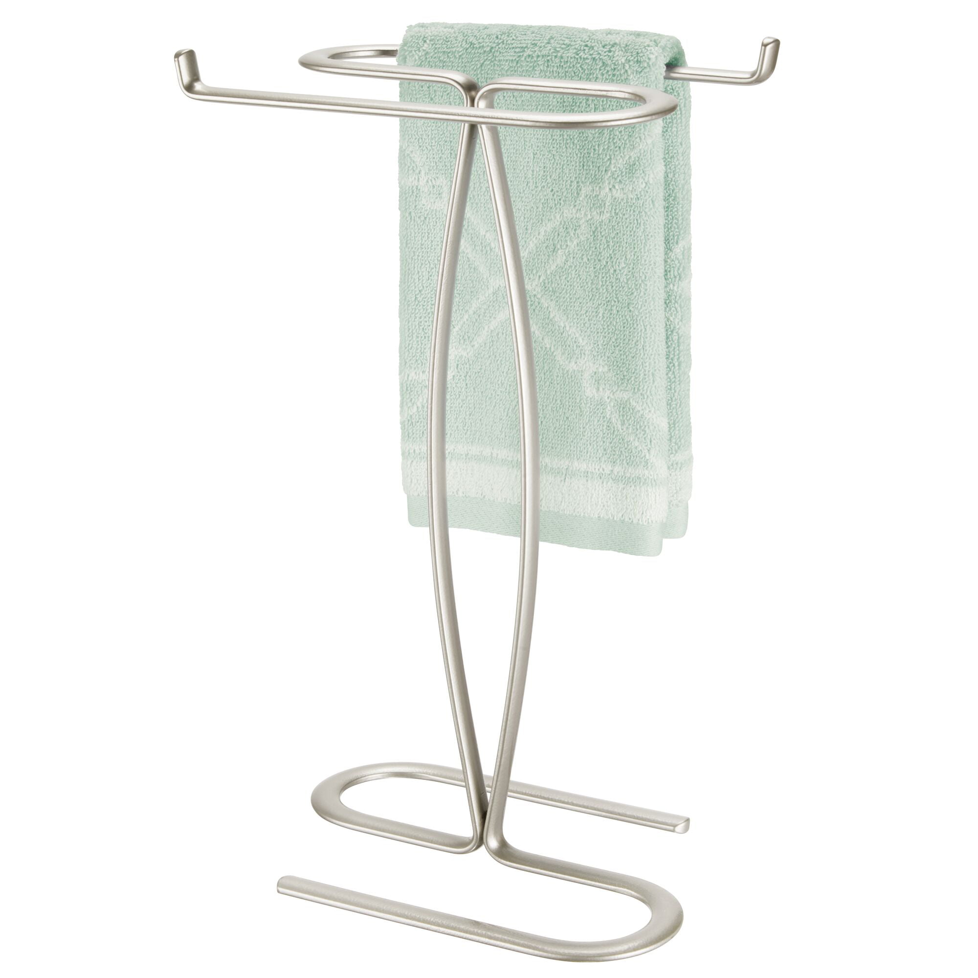 BCOZLUX Towel Holder Stand, Countertop Hand Towel Stand for Bathroom and  Kitchen, Free Standing Counter Towel Rack with Weighted Wood Base, Rustic