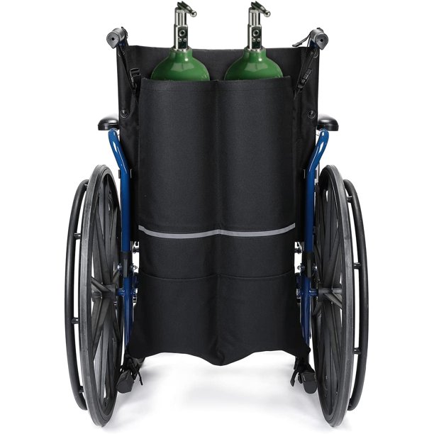Issyzone Durable Wheelchair Carry Pouch for Oxygen Cylinders,Oxygen