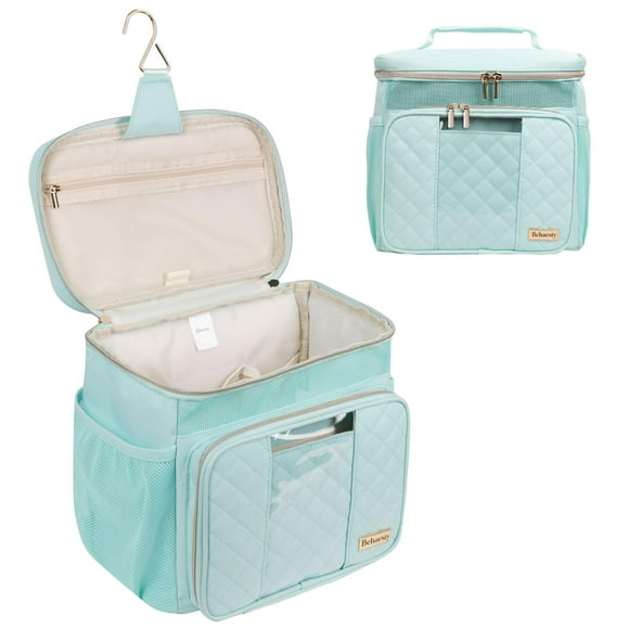 Neceser Behaesty Travel para mujer, resistente al agua, color verde