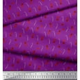 thumbnail image 2 of Soimoi Purple Velvet Fabric Cookies & Candy Stick Kids Fabric Prints By Yard 58 Inch Wide, 2 of 3