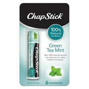 ChapStick Green Tea Mint 100% Natural Lip Butter 0.15 oz. Carded Pack