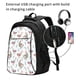 thumbnail image 2 of Easygdp Funny Chicken Mochila para Laptop de Viaje con Puerto USB, Mochila para Laptop con Puerto de Carga USB para Mujeres y Hombres, 2 of 7