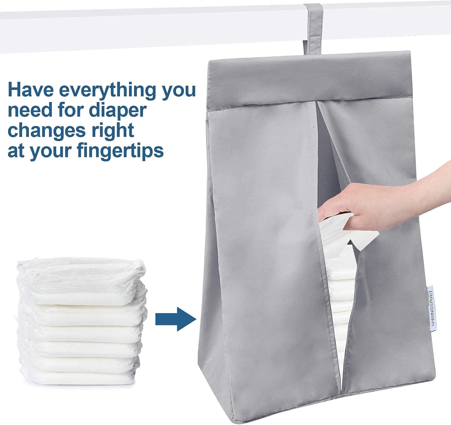 Diaper Stacker & Reusable Water-Resistant Cloth Diaper Pail Liner