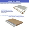thumbnail image 4 of Wayton, 4" Split Sturdy Fully Assembled Wood Box Spring for Mattress, Twin XL, White, 4 of 6