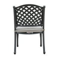 thumbnail image 5 of GatherCraft Ventura Cast Aluminum Dining Arm Chair with Cushion Dark Lava Bronze/Sandstorm, 5 of 5