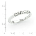 thumbnail image 2 of Solid 14k White Gold Diamond Anniversary Wedding Band Ring Size 8.5 (.25 cttw.), 2 of 3