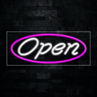 Open-LED Neon Sign 30"L x 12"H #30593