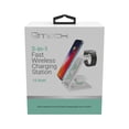 thumbnail image 4 of CJ Tech 15-watt 3-in-1 Qi Fast Wireless Charging Station - White, 4 of 5