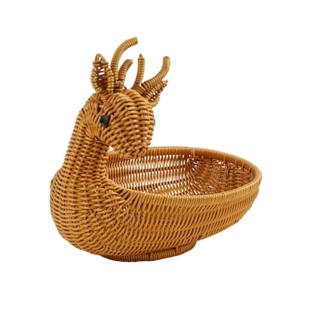 Woven Baskets for Storage Woven Storage Basket Multifunctional Fruit and Dessert Container for Home Decoration Desktop Organizer Layoutfruit Storage Containers