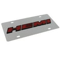 thumbnail image 2 of Hemi Logo License Plate (Red On Chrome), 2 of 3