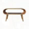 thumbnail image 2 of 100% Solid Mango Wood Coffee Table with Nordic Legs - Modern Home Decor, 2 of 9