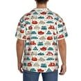 thumbnail image 7 of Goofa Artoon Car Printed Men's Casual Short-sleeved Shirt,Lightweight Breathable Button-down,Summer Casual men's top,Versatile Fashion shirt-X-Large, 7 of 7