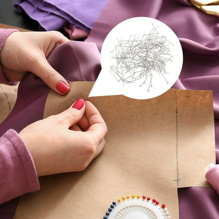 AURARMLET 200Pcs Stainless Steel Straight Pins for Sewing and Fabric Fixation AURARMLET 200Pcs Stainless Steel Straight Pins for Sewing and Fabric Fixation