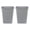 Grey, variant on Basics Rectangular Plastic Office Wastebasket, Easy to Clean,15.5"L x 11.5"W x 20"H, 10 Gallon, Black, 2-Pack