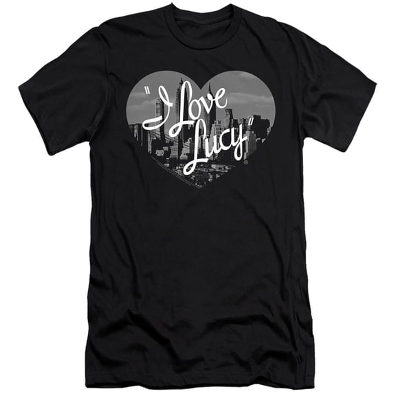 I Love Lucy Nostalgic City S/S Adult 30/1 T-Shirt Black