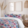 thumbnail image 2 of Ambesonne Spring Floral Down Alternative Quilt Comforter, Cottagecore Bloom Art, Twin, Pale Green Soft Blue, 2 of 5