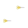 thumbnail image 1 of sweethay Tijeras antiguas con escala Manual de bricolaje Medición precisa Mango Colores brillantes multifuncionales 2 en 1 Tijeras Amarillo 2piezas, 1 of 6