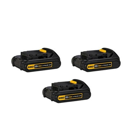 

DEWALT 20-Volt MAX Lithium-Ion 1.5 Ah Compact Battery Pack(3-Pack)