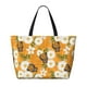 thumbnail image 2 of Fotbe White Floral and Butterflies Bolsa de Viaje para Playa - Resistente al Agua, Bolsa Tote de Gran Capacidad y Ligera con 7 Bolsillos para Mujeres y Hombres, 2 of 7