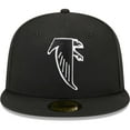 thumbnail image 2 of Men's New Era Black Atlanta Falcons Throwback Main 59FIFTY Fitted Hat, 2 of 6