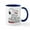 White/Navy Inside, variant on CafePress - Happiness Is A Valentine Mugs - 11 oz Ceramic Mug - Novelty Coffee Tea Cup