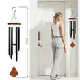 thumbnail image 3 of Outdoor Wind Chimes, Metal Wind Chimes, Musical Wind Chimes, Wooden Tags, Six Metal Tubes, Suitable For Courtyard Garden Lawns, 3 of 6