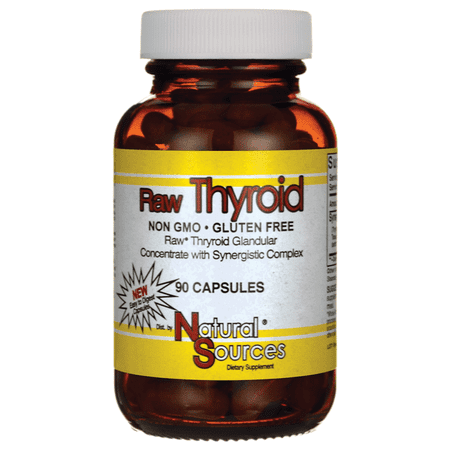 Natural Sources Raw Thyroid 90 Capsules