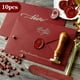 thumbnail image 5 of Injueey Kit de cera de sellado para invitación de fiesta de boda, 10 piezas, tacto único compacto y ligero Artesanía, 5 of 6