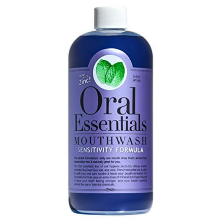 Oral Essentials Sensitive Teeth Mouthwash 16 oz Certified (Best Fluoride Rinse For Sensitive Teeth)