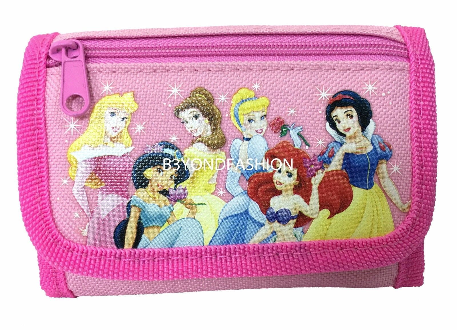 Black Disney Tinkerbell Teen Girls Tri-Fold Wallet 