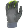 thumbnail image 2 of Rawlings 5150 Adult Batting Gloves, Extra Large, Gray/Optic Yellow, 2 of 2