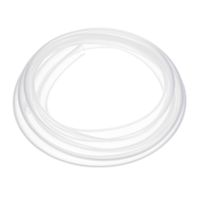 Tubería de silicona Uxcell 1/2" ID x 3/4" OD 1 rollo 10 pies manguera de silicona pura flexible clara