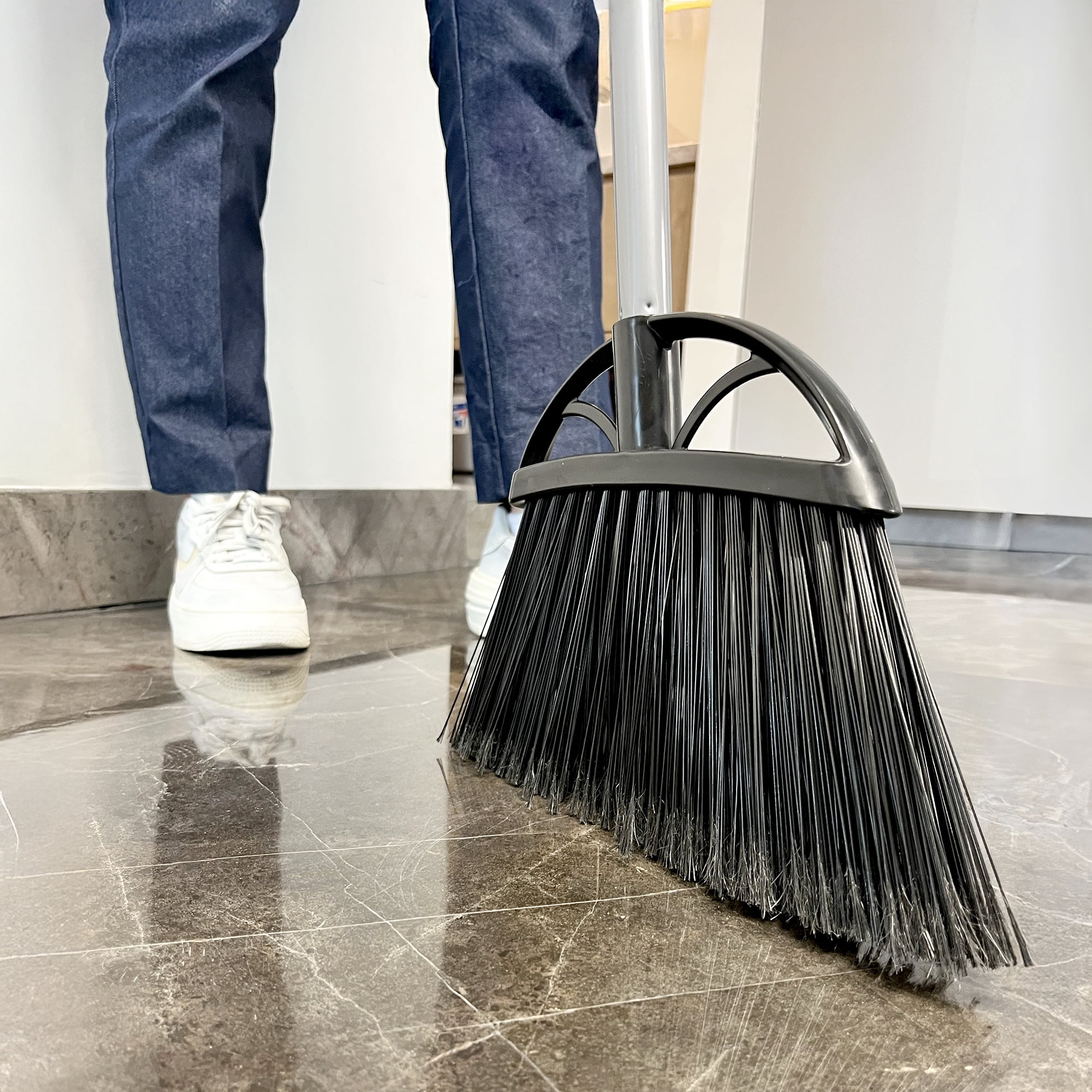 Reynera XL Angle Broom, 13 in, Black, 1 Count