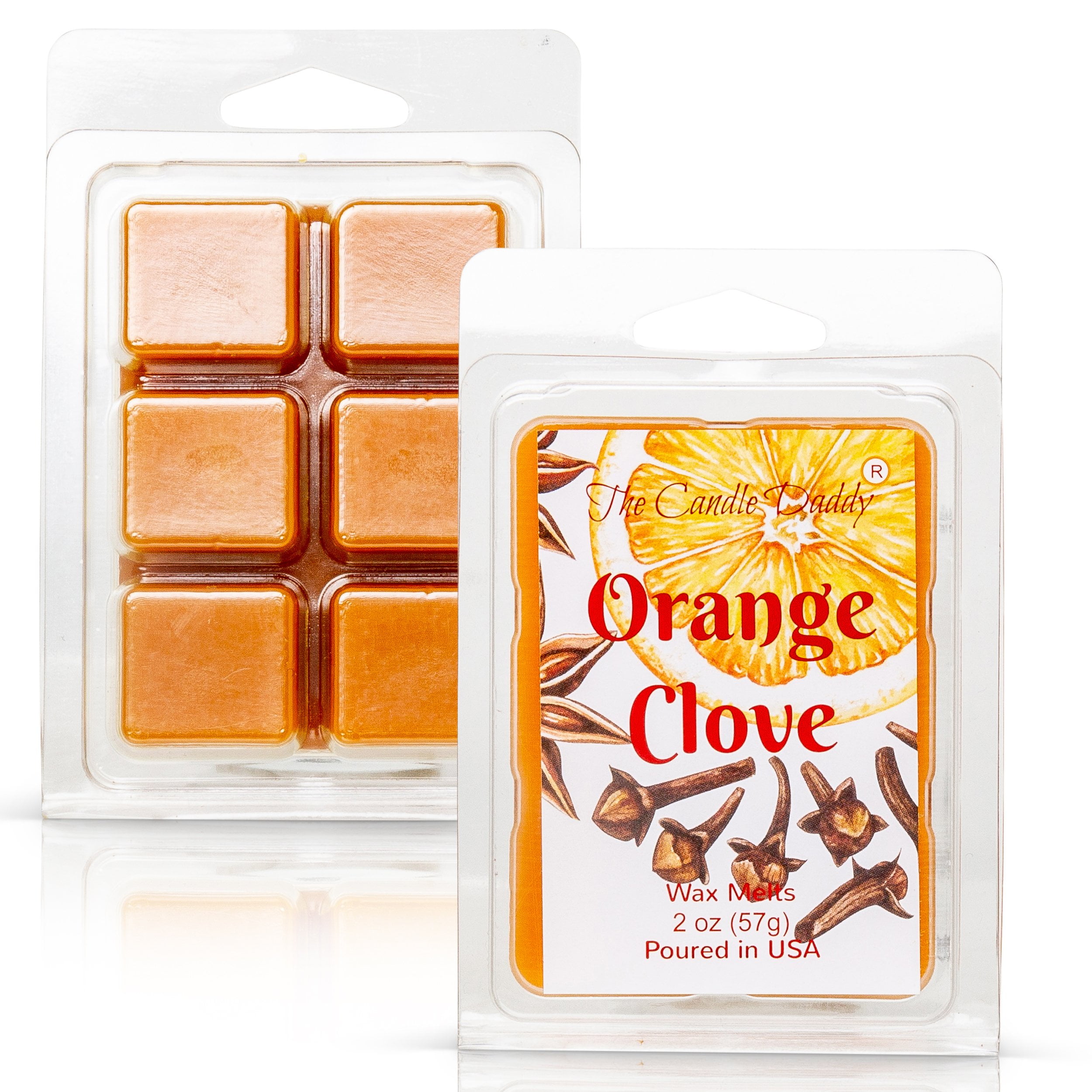 Orange Clove Spicy Orange Citrus Scented Melt Maximum Scent Wax